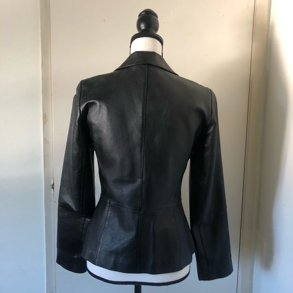 leather jacket, - Picture 2 of 5